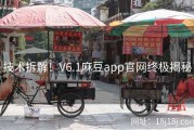 技术拆解！V6.1麻豆app官网终极揭秘