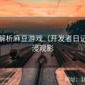 深度解析麻豆游戏（开发者日记）沉浸观影