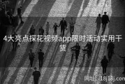 4大亮点探花视频app限时活动实用干货