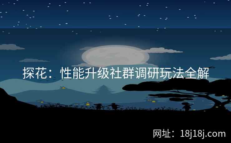 探花：性能升级社群调研玩法全解