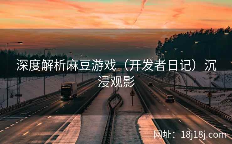 深度解析麻豆游戏（开发者日记）沉浸观影